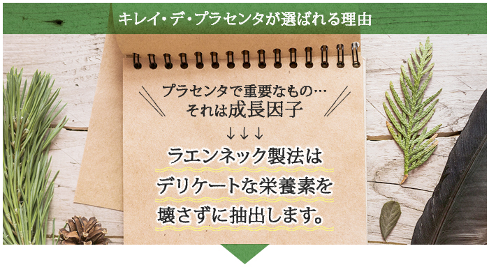 ラエンネック製法はデリケートナ成長因子を壊さず抽出できる唯一の製法です