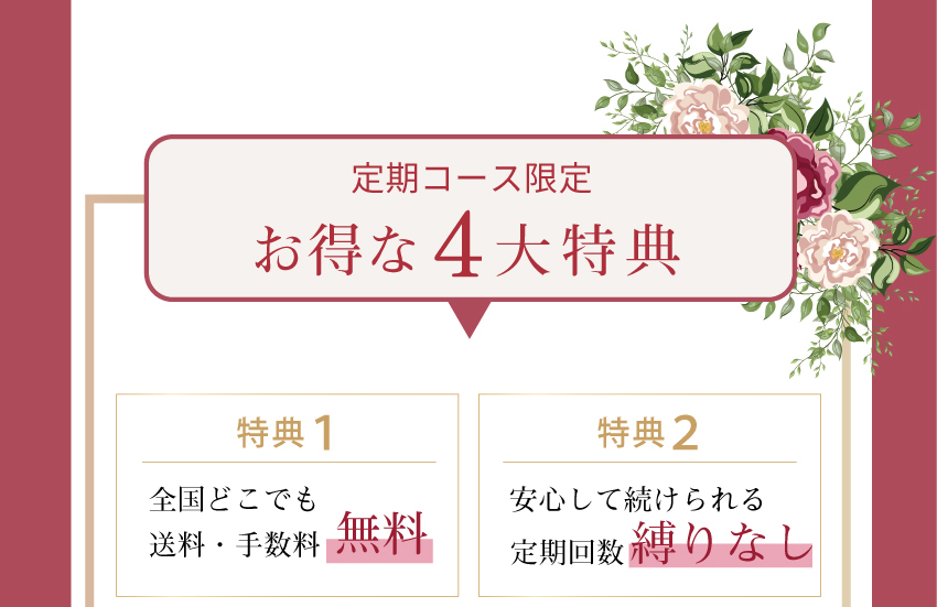 キレイデボーテエクオール4大特典